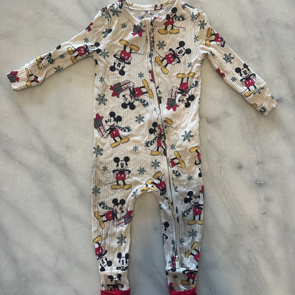 Posh Peanut- Limited Edition Disney Mickey Mouse ChristOne Piece - Cream and Red
